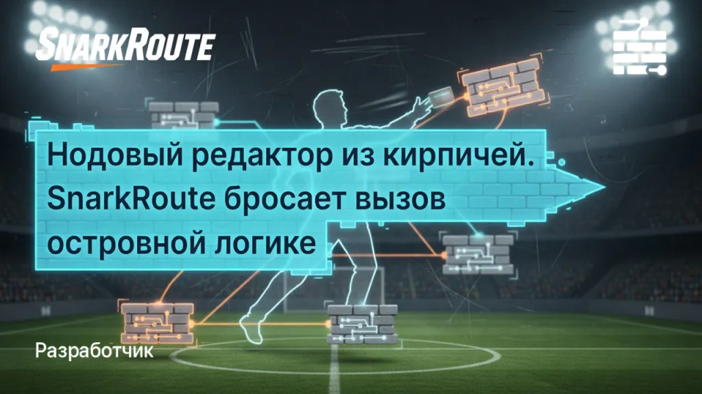Нодовый редактор из кирпичей. SnarkRoute бросает вызов островной логике